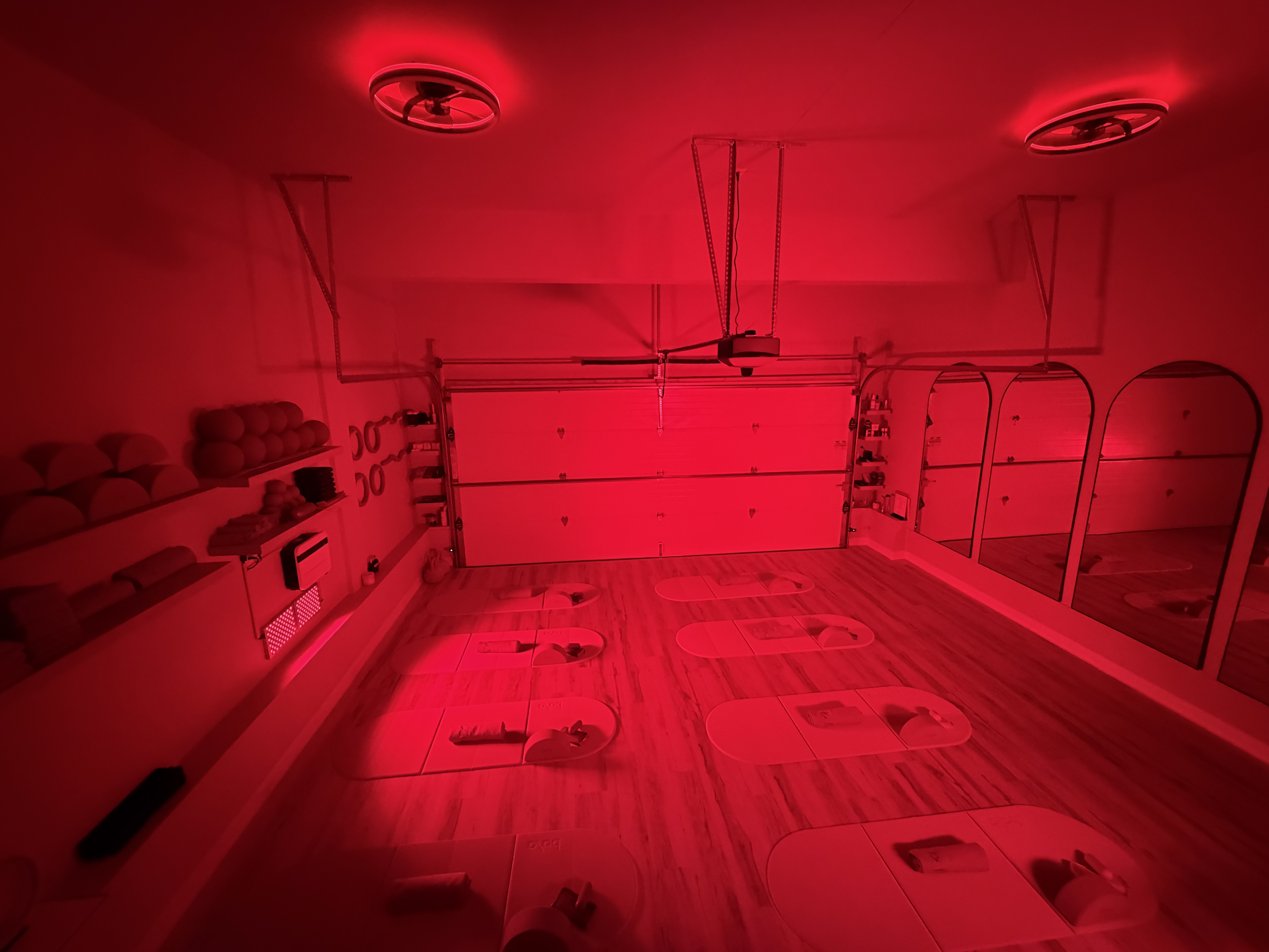 red light therapy room
